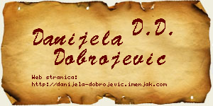 Danijela Dobrojević vizit kartica